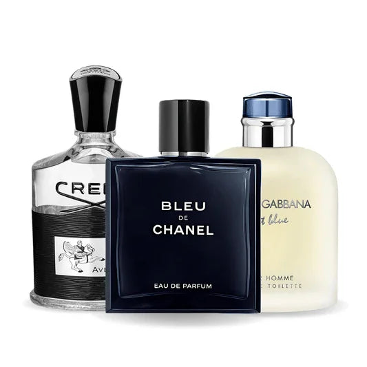 Zestaw 3 Perfum | Bleu de Chanel + Creed Aventus + Light Blue